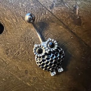 Owl belly ring